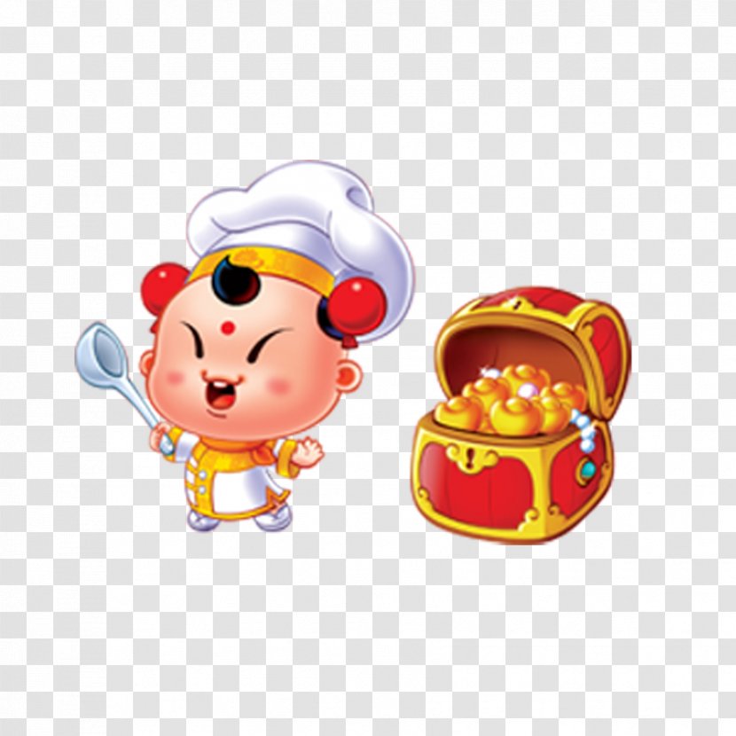 Chinese New Year Cartoon - Bainian - Lucky Boy Transparent PNG