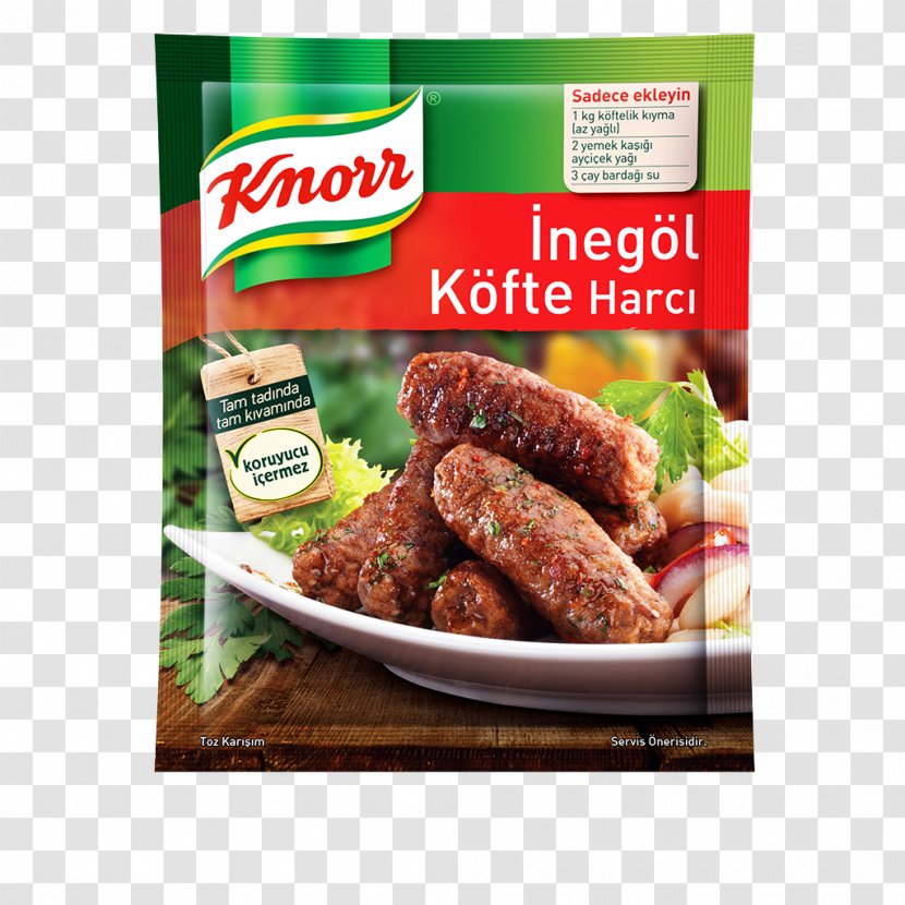 Meatball Kofta Turkish Cuisine Knorr Sauce - Bread Transparent PNG