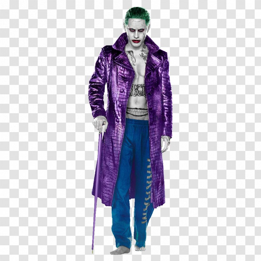 Joker Coat Leather Jacket - Costume Design - Enchantress Transparent PNG