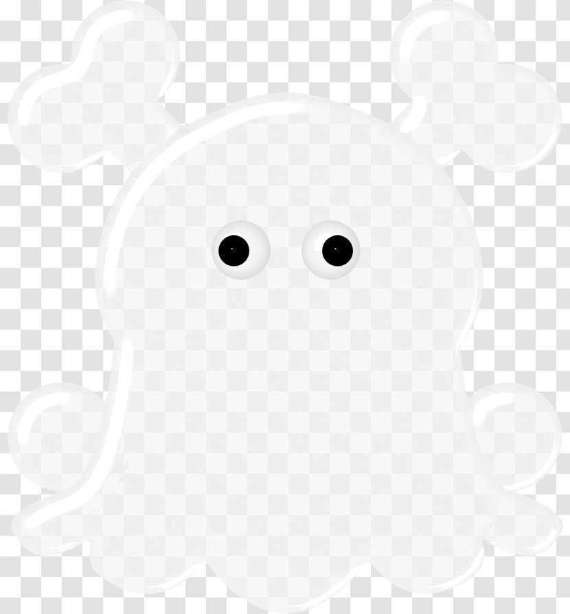 White Beak Black Pattern - Ghost Transparent PNG