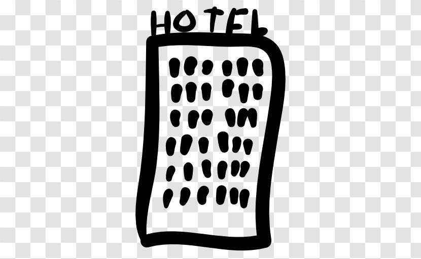 Hotel Crete Clip Art - Black And White - Building Transparent PNG