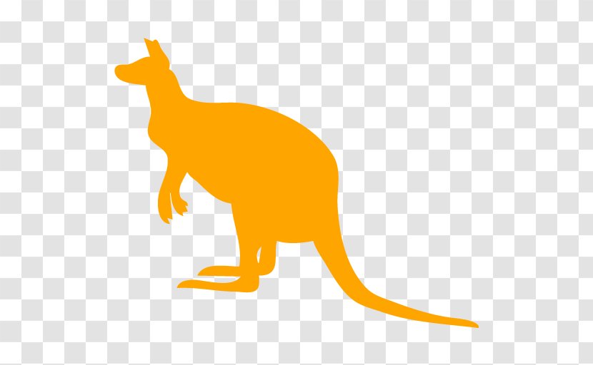 Kangaroo Silhouette Clip Art - Organism Transparent PNG