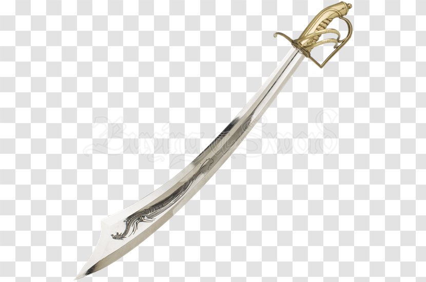 Cutlass Basket-hilted Sword Piracy Sabre - Baskethilted - Scabbard Cold Weapon Transparent PNG