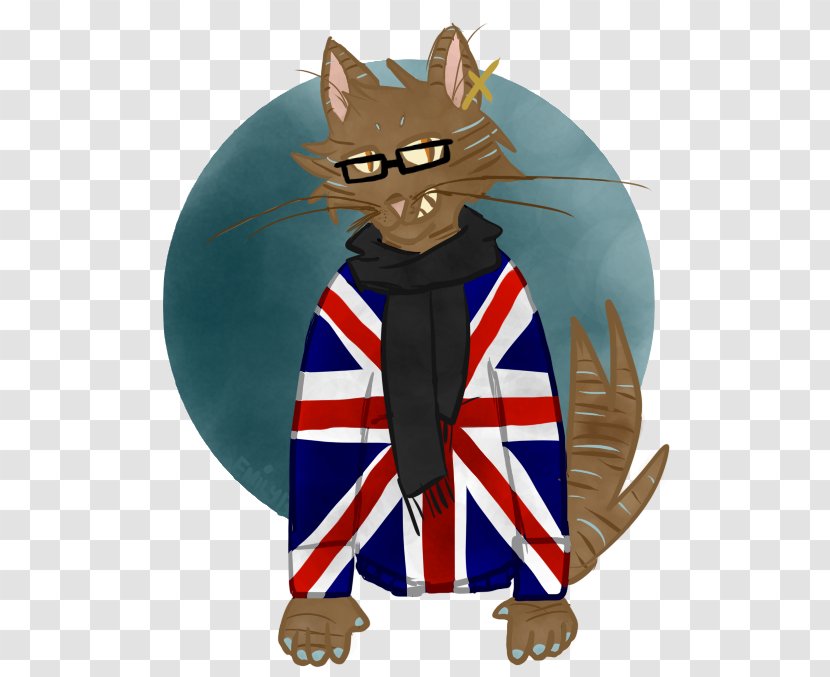 Whiskers Cat Cartoon Illustration Fiction - Fictional Character - Rock N Roll Transparent PNG