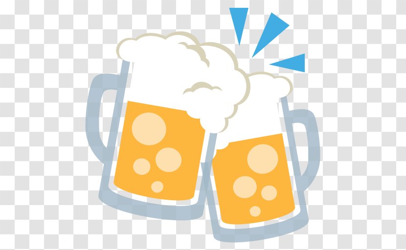 Beer Glasses Cocktail Emoji Alcoholic Drink - Chopp Transparent PNG