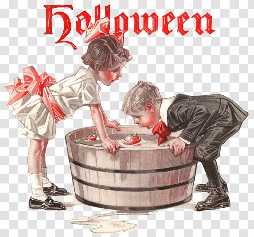 Haggin Museum Halloween National Of American Illustration Apple Bobbing - Festival - Children Playing Transparent PNG