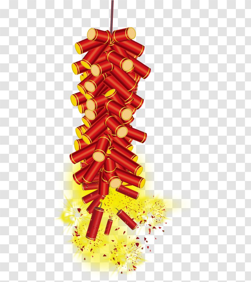 Chinese New Year Lunar Pháo Fireworks - Christmas Tree Transparent PNG
