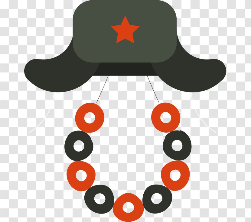 Stencil Necklace - Drawing - Hat Beads Vector Material Transparent PNG