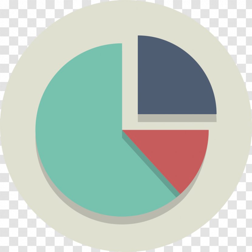 Pie Chart - Aqua - Symbol Transparent PNG