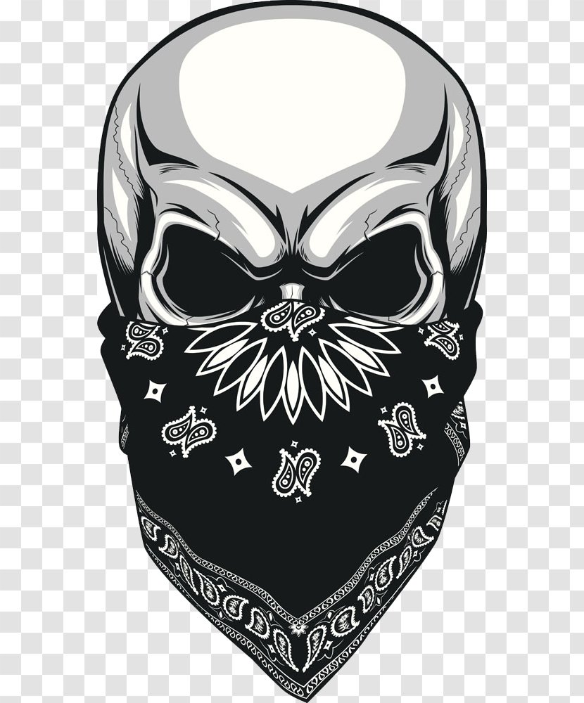 Kerchief Skull Stock Photography Illustration - Painted Masked Transparent PNG