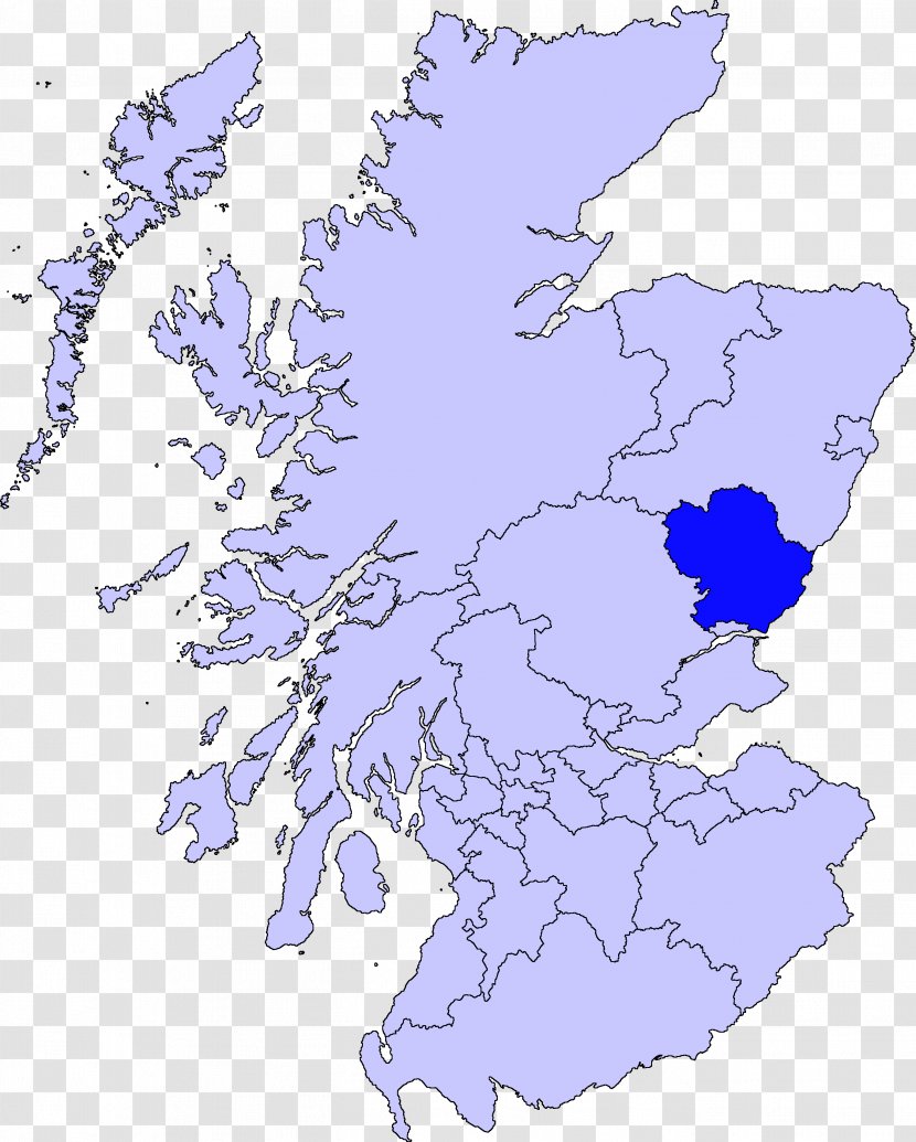 Fife Stirling Central Region, Scotland Map Scottish Gaelic - Border Transparent PNG