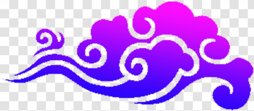 Cloud Euclidean Vector - Brand - Purple Clouds Chinese Style Transparent PNG