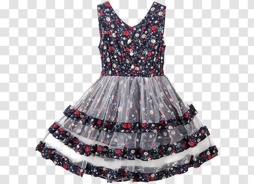 Skirt Dress Flower - Waistcoat - Black Floral Transparent PNG
