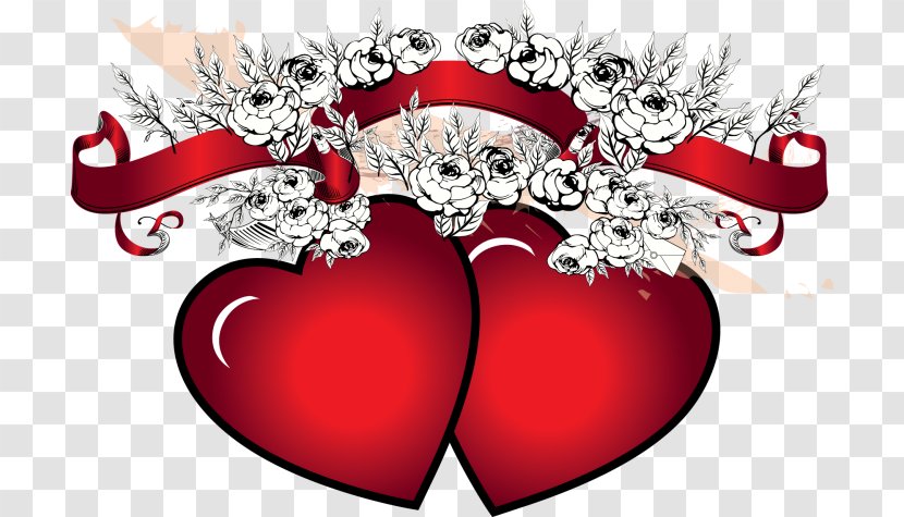 Valentine's Day Heart Love - Silhouette Transparent PNG