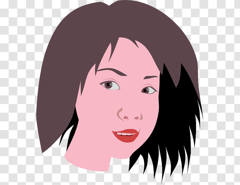 Clip Art Vector Graphics Openclipart Image - Watercolor - Makeup Woman Transparent PNG