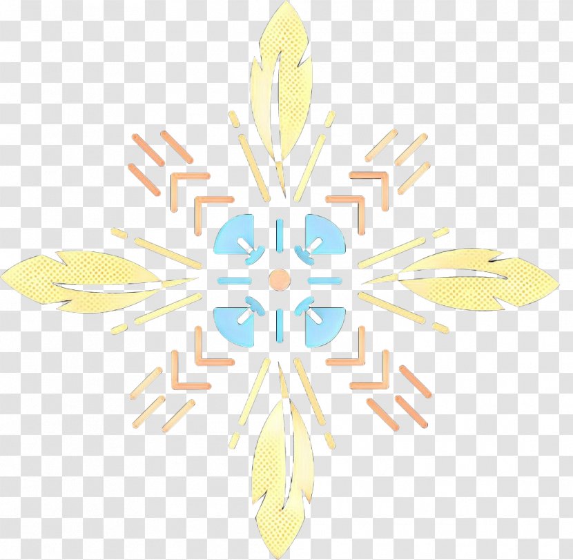 Watercolor Summer - Solstice - Symmetry Yellow Transparent PNG