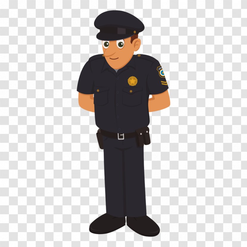 Police Officer Cartoon Traffic - Car - Vector Characters Transparent PNG