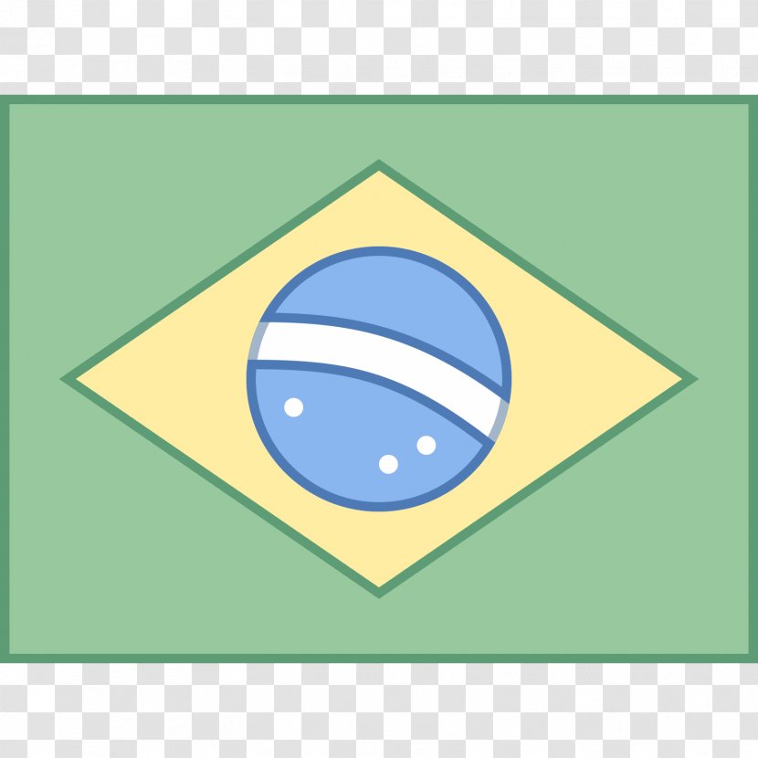 Flag Of Brazil - Triangle Transparent PNG