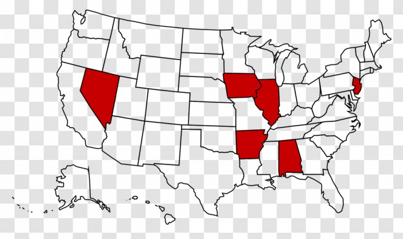 United States Blank Map U.S. State World - Silhouette Transparent PNG