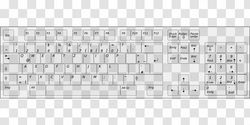 Computer Keyboard Space Bar Numeric Keypads Laptop Transparent PNG