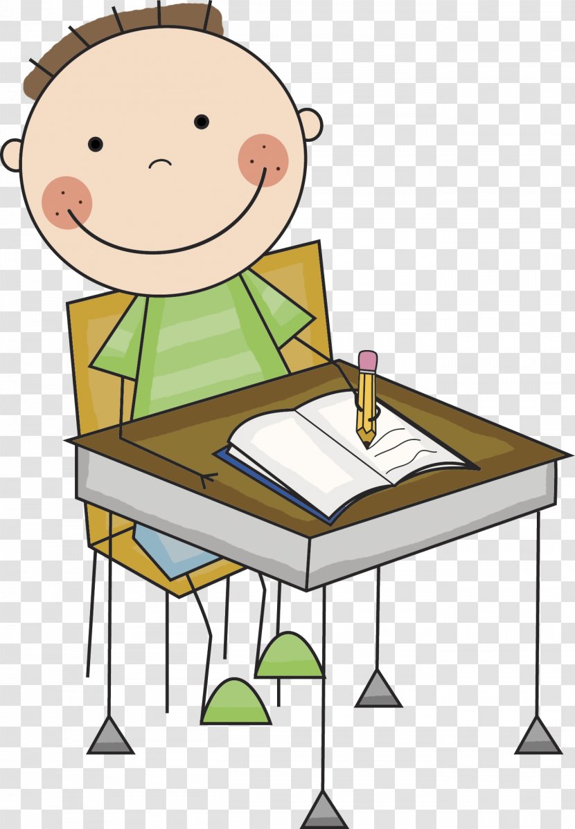 Student Desk Office Clip Art - Furniture - Write Cliparts Transparent PNG