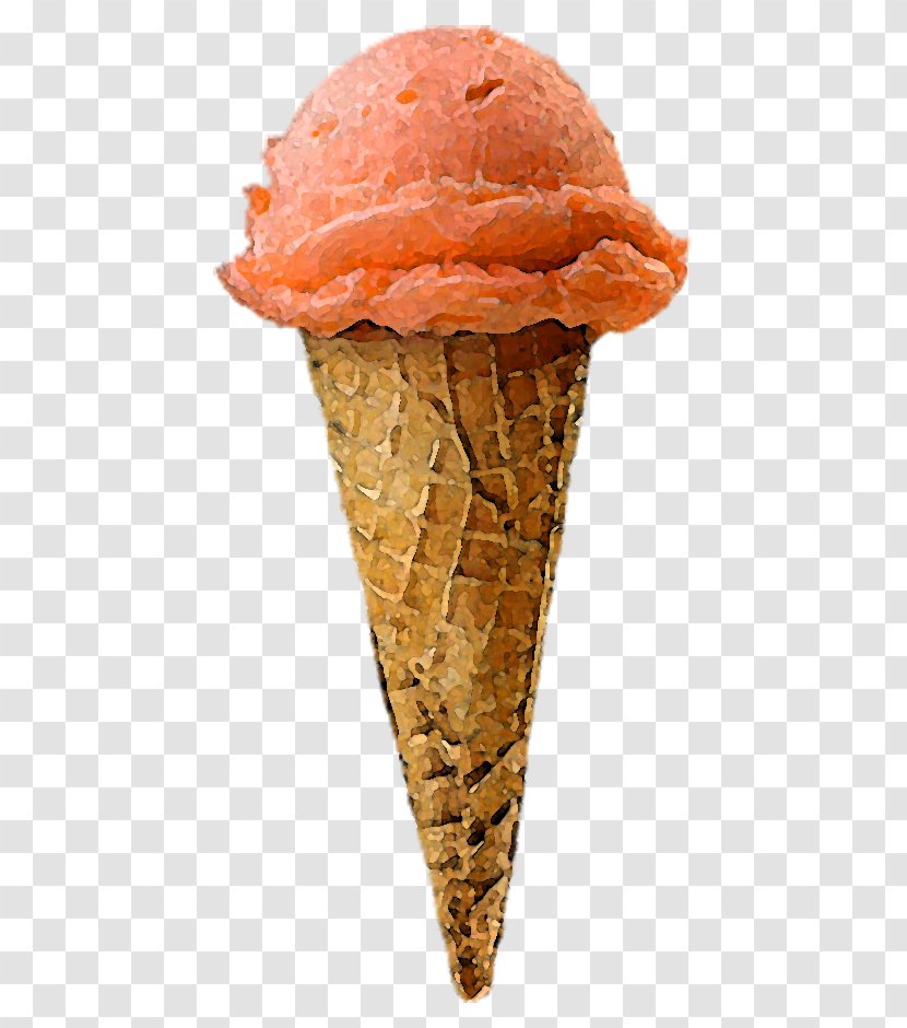 Ice Cream Cones Strawberry Chocolate - Flower Transparent PNG