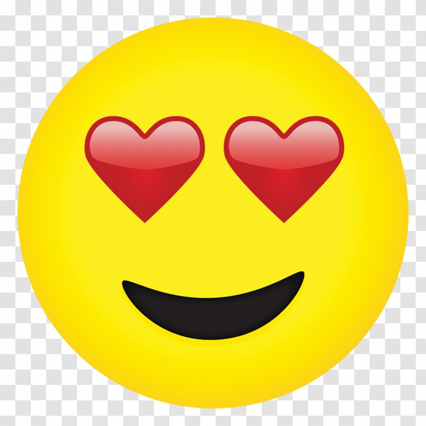 Emoji Eye Heart Face Smiley - Blushing Transparent PNG
