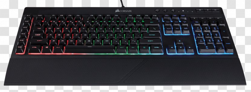 Computer Keyboard Corsair Gaming K55 RGB Mouse Keypad Color Model - Hot Offer Transparent PNG