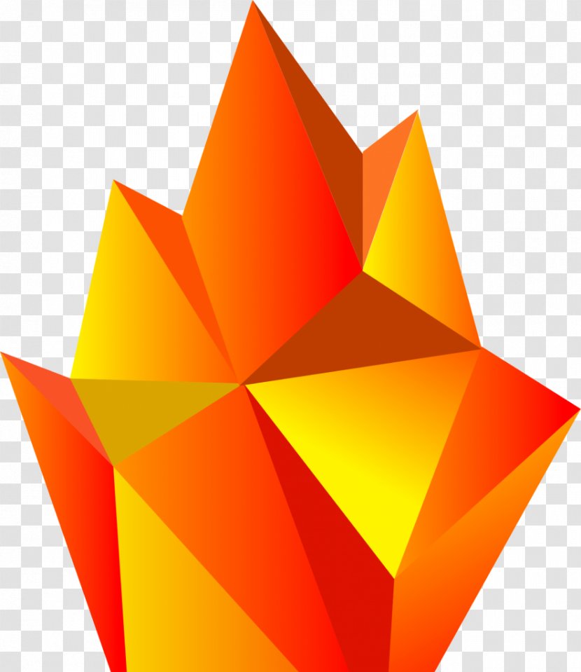 Fire Low Poly Flame Creativity Transparent PNG
