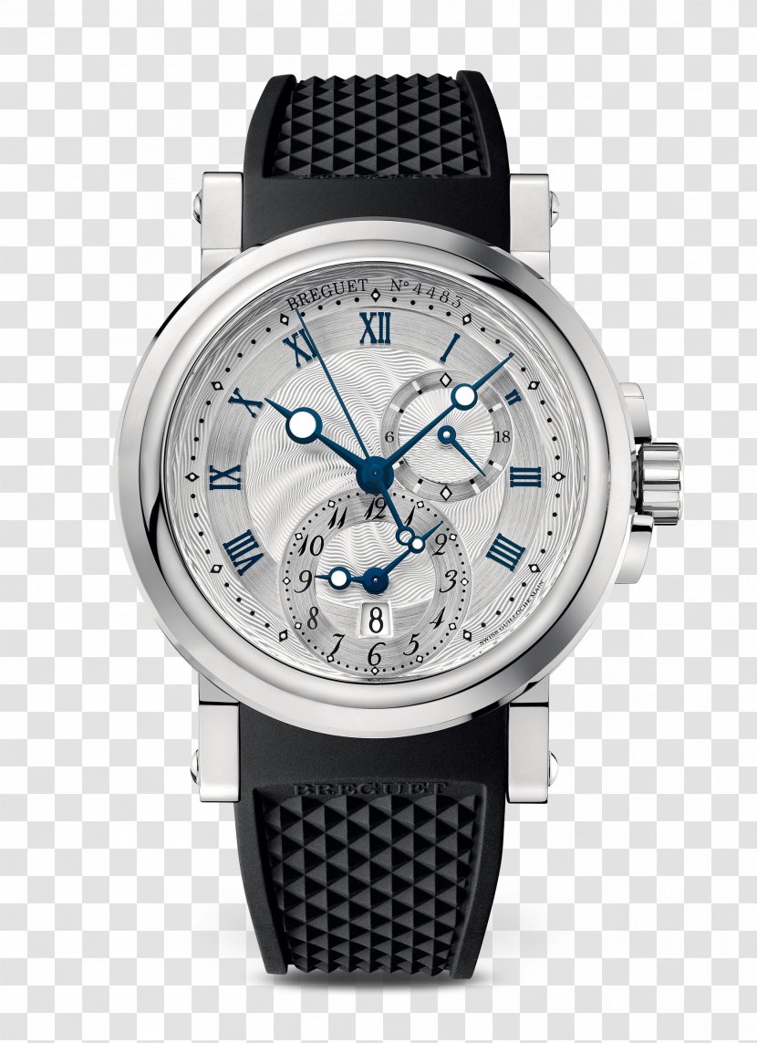 Breguet Watch Marine Chronometer Chronograph Retail - Platinum Transparent PNG