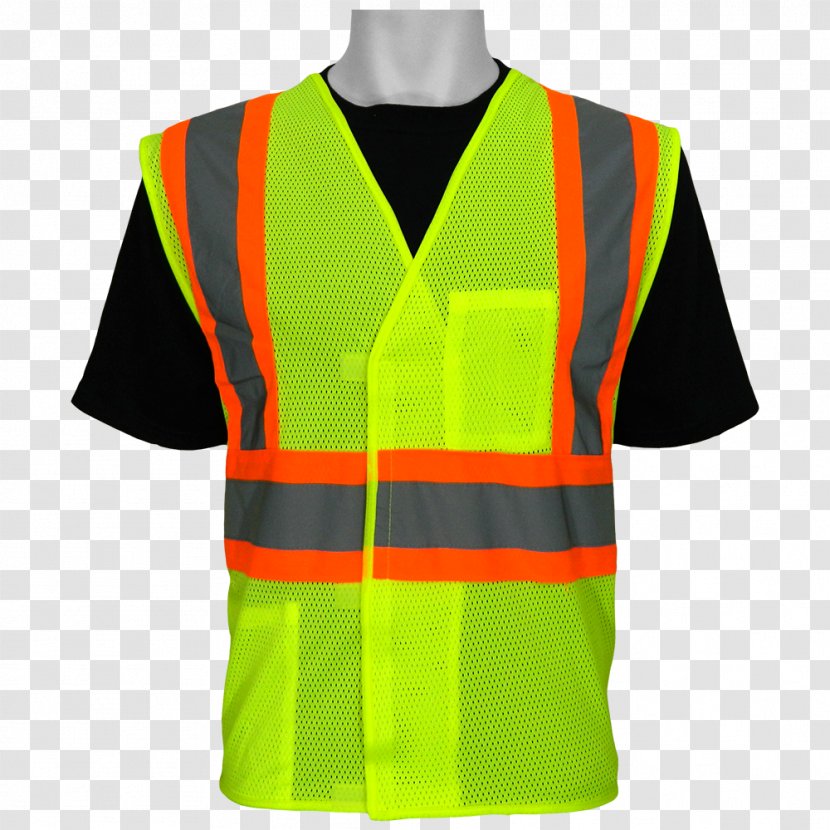 High-visibility Clothing T-shirt Jersey Glove - Vest - Safety Transparent PNG