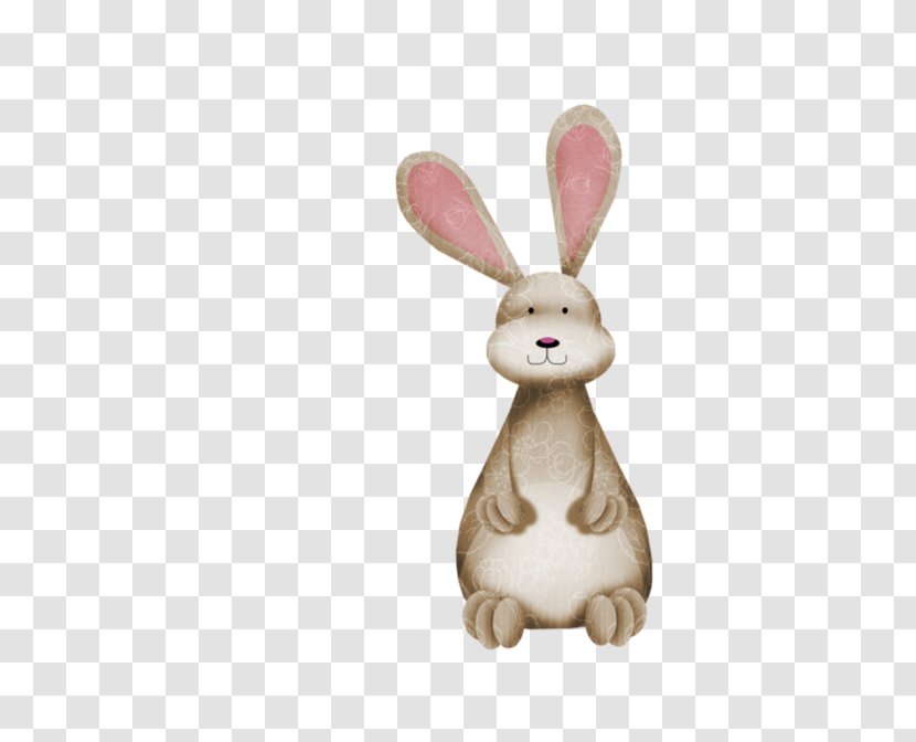 Domestic Rabbit Easter Bunny Hare - Figurine Transparent PNG