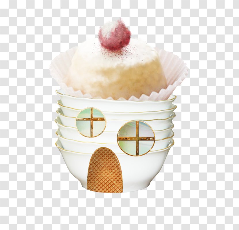 Dim Sum Cupcake Dessert Clip Art - Buttercream - Cookie House Transparent PNG