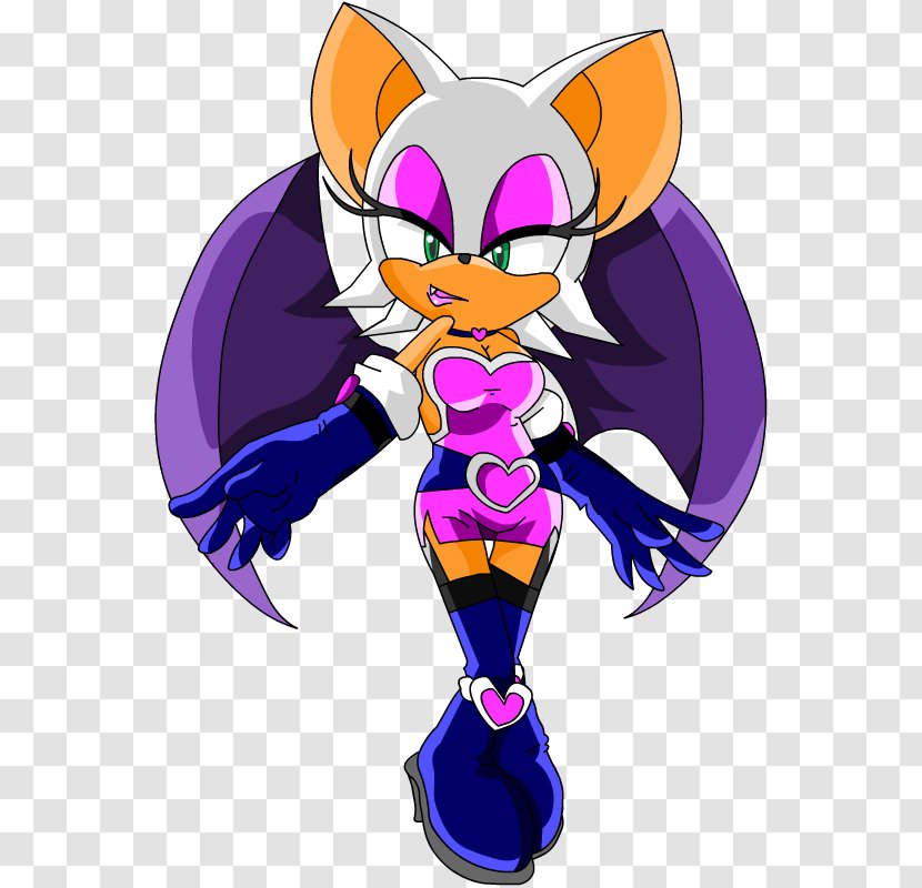 Rouge The Bat Amy Rose Sonic Hedgehog Princess Sally Acorn - Cartoon Transparent PNG
