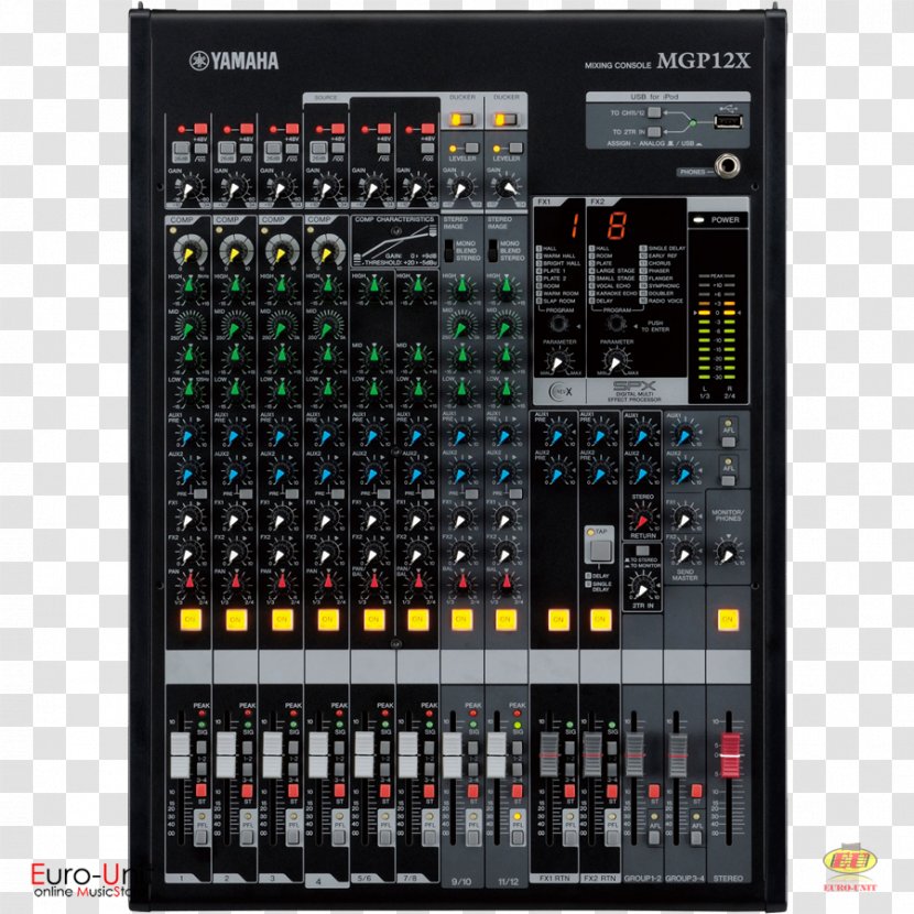 Yamaha MGP12X Audio Mixers MGP16X Mixer Mixing Console MG12 No. Of Channels:12 - Flower - Heart Transparent PNG