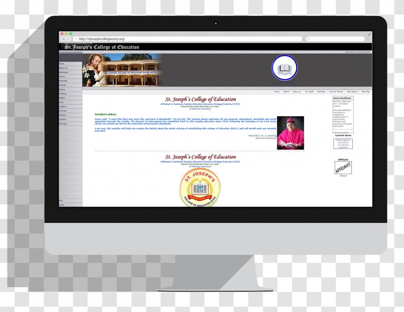 St. Joseph College Of Education Responsive Web Design HERITAGE GROUP - Multimedia - Calumet St Transparent PNG