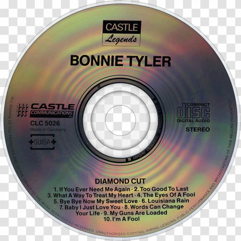 Compact Disc Diamond Cut Album Faster Than The Speed Of Night Greatest Hits - Frame - Bonnie Tyler Transparent PNG
