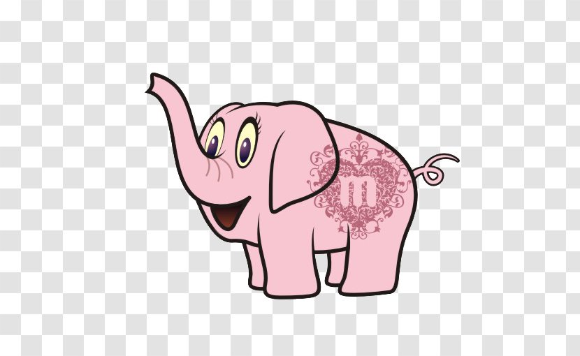 African Elephant Indian Cartoon Illustration - Frame - Long Nose Transparent PNG