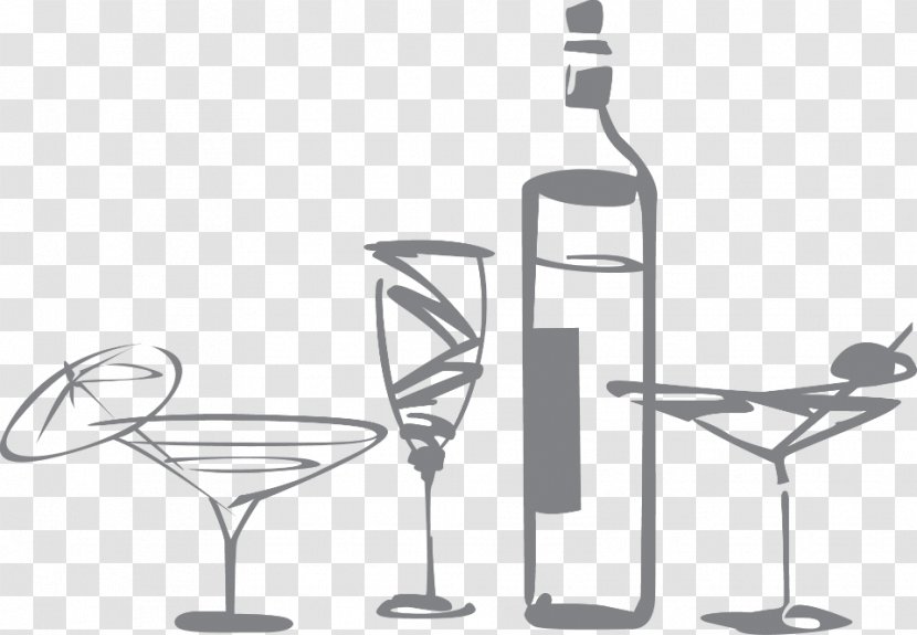 Wine Glass Cocktail Smoothie Non-alcoholic Mixed Drink Table - Drinkware Transparent PNG