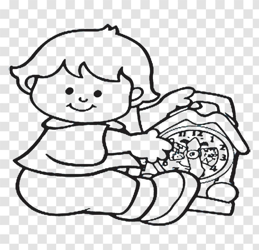 Coloring Book Toy Drawing Child Clock - Heart Transparent PNG