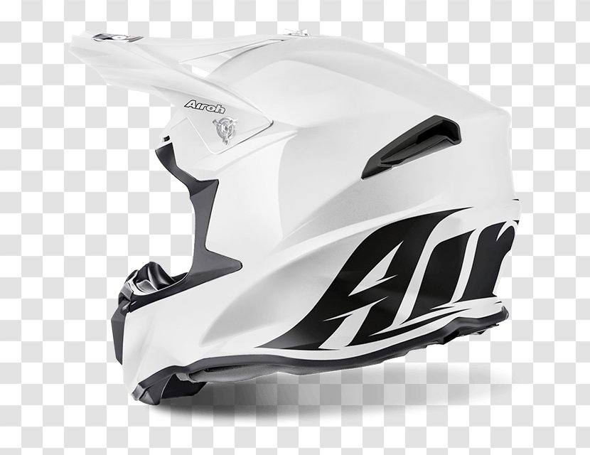 Motorcycle Helmets AIROH White Enduro - Personal Protective Equipment Transparent PNG