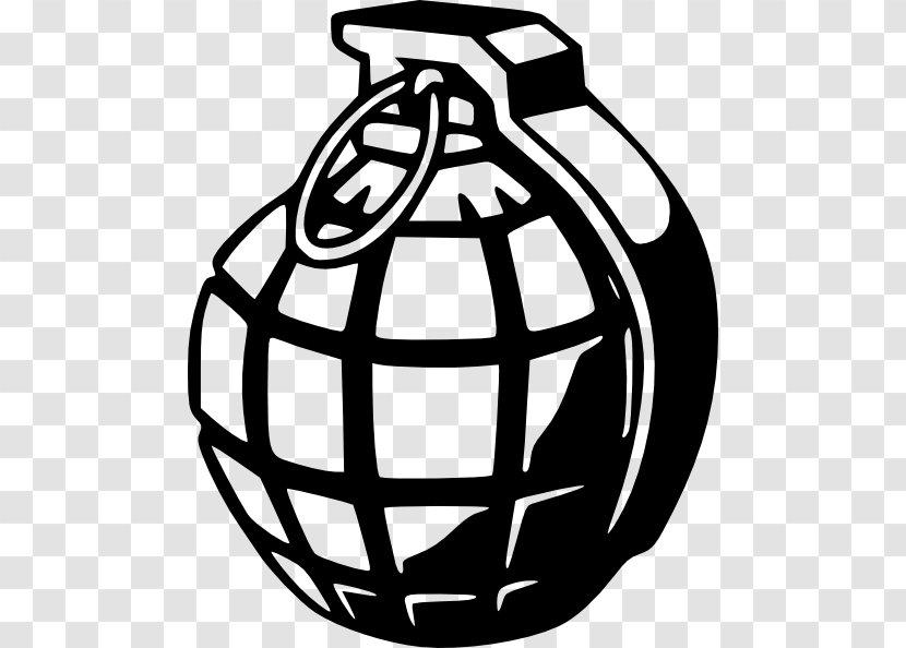 Grenade Weapon Bomb Clip Art - Land Mine - Demon Head Skull And Wings Transparent PNG