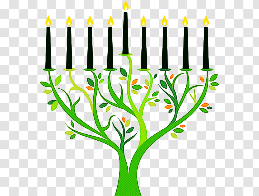 Green Candle Holder Plant Candle Flower Transparent PNG