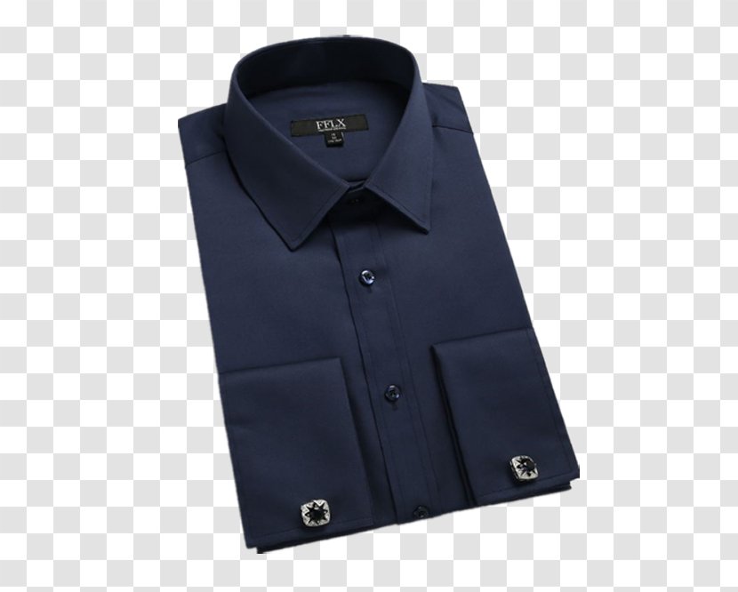T-shirt Clothing Shirtdress - Stockxchng - Folded Blue-black Shirt Dress Transparent PNG