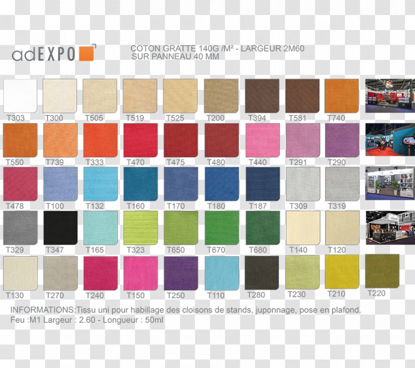 Adexpo Textile Cotton Color Chart Millimeter - Document - Lightpoint Transparent PNG