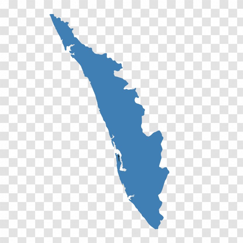 Kerala Map - Blank Transparent PNG