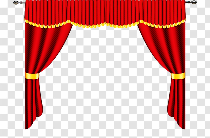 Theater Curtain Red Curtain Interior Design Window Treatment Transparent PNG