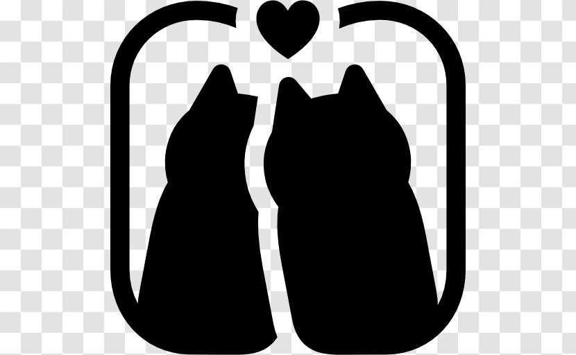 Cat Clip Art - Monochrome Transparent PNG