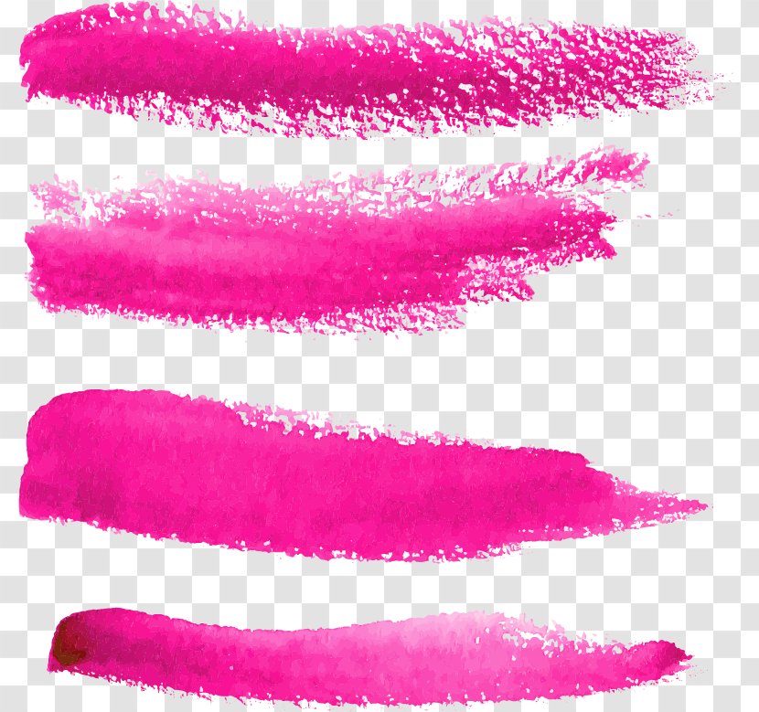 Watercolor Painting Brush - Lip Gloss Transparent PNG