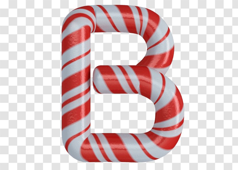 Typeface Polkagris Candy Cane Letter Font - Logo - Presentation Transparent PNG